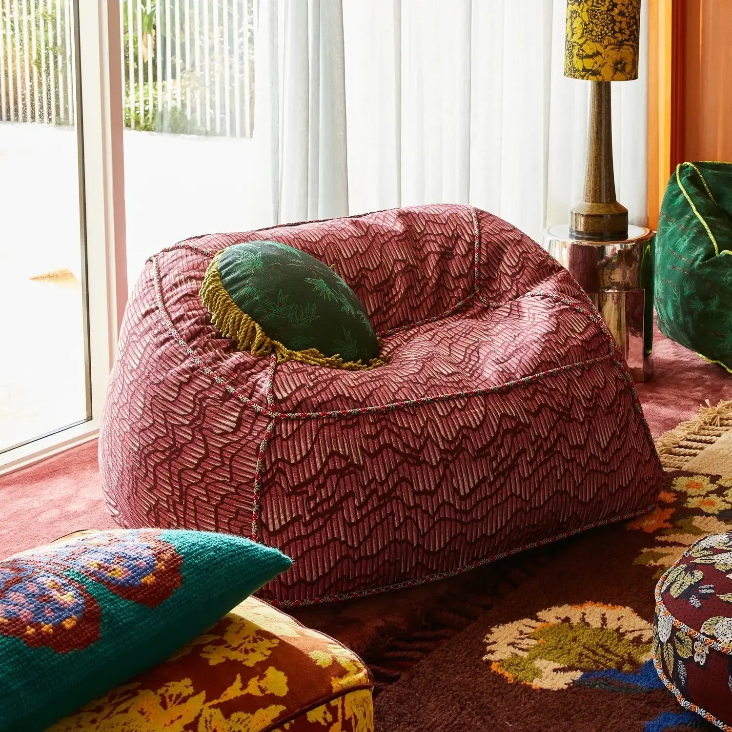 Hanna Jacquard Lounger Cover-Soft Furnishings-Sage & Clare-The Bay Room