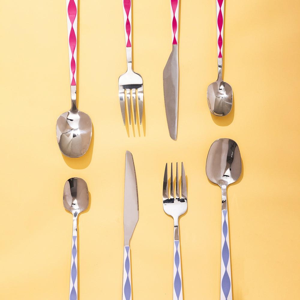 Havana 16pc Cutlery Set Fuschia-Dining & Entertaining-Ecology-The Bay Room
