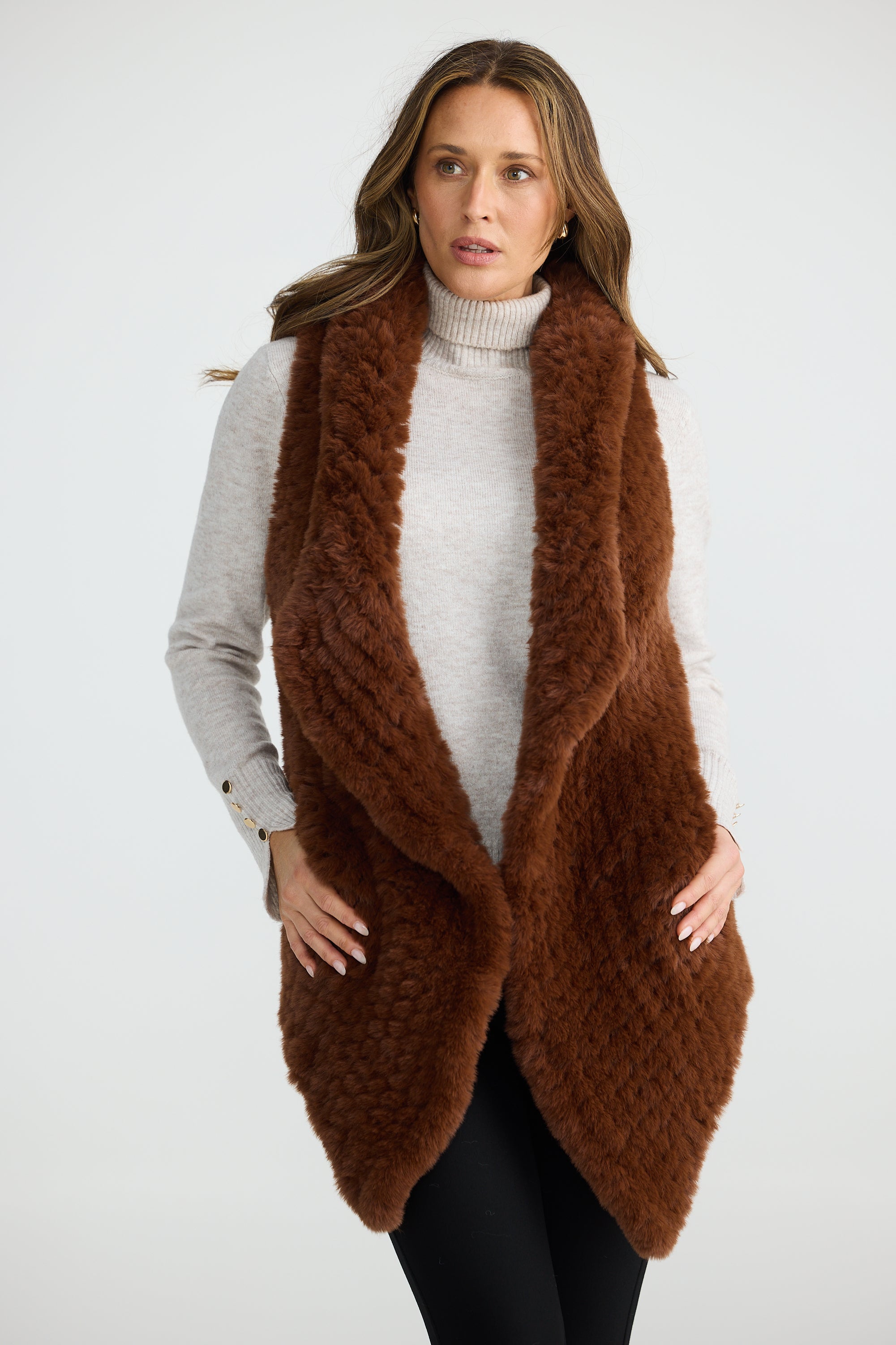 Haywood Vest - Chestnut-Jackets, Coats & Vests-Brave & True-The Bay Room