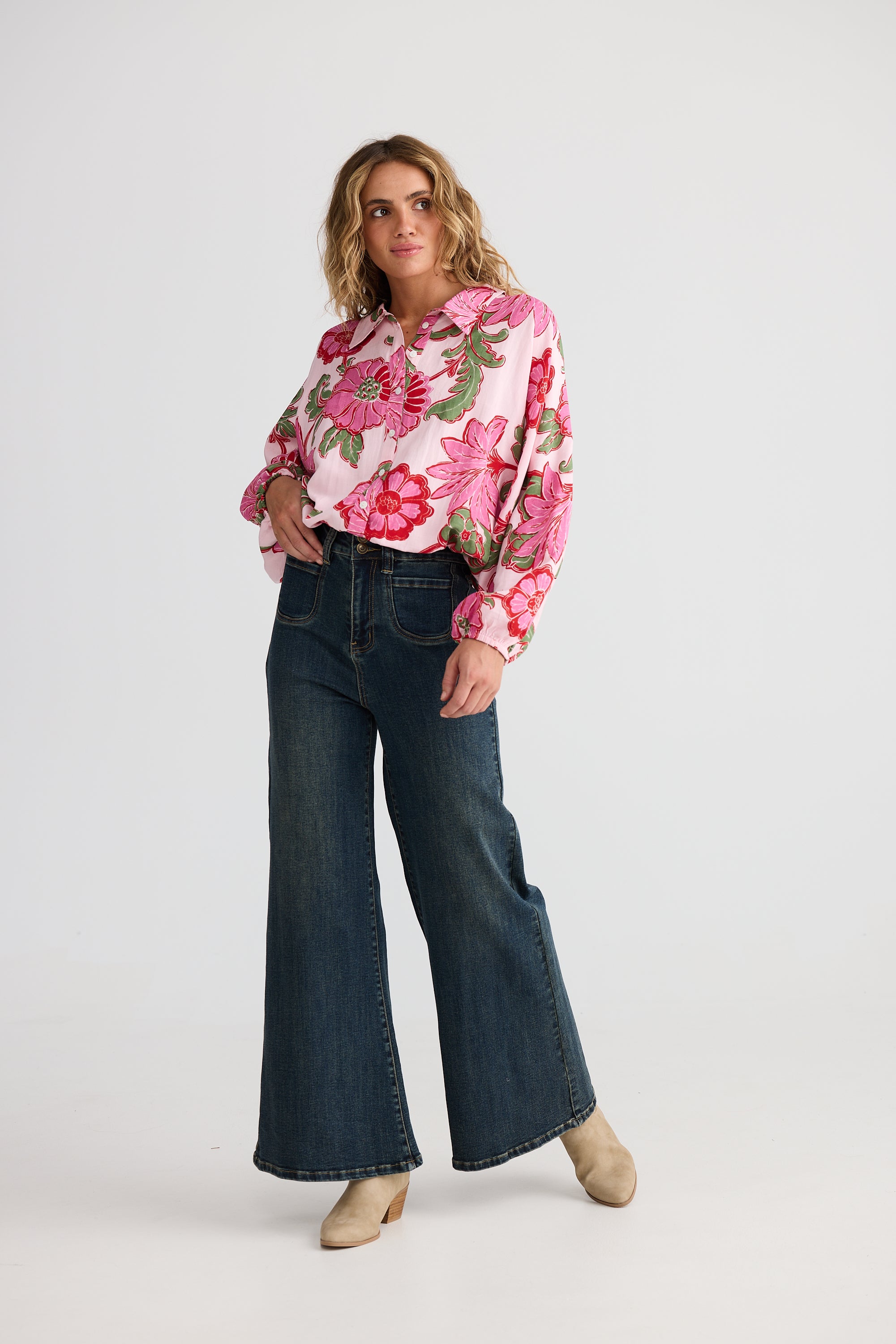 Hazel Shirt - Pink Ibiza-Tops-Talisman-The Bay Room
