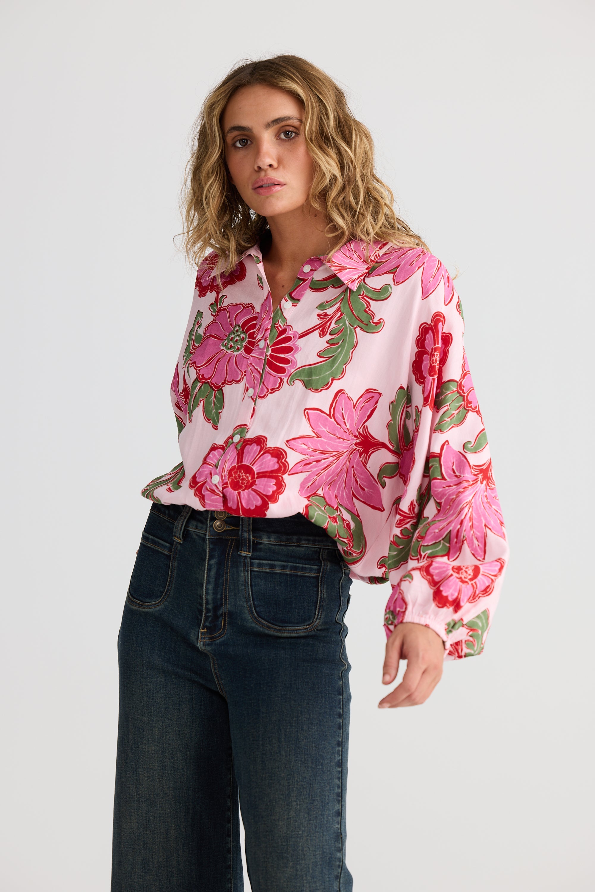Hazel Shirt - Pink Ibiza-Tops-Talisman-The Bay Room