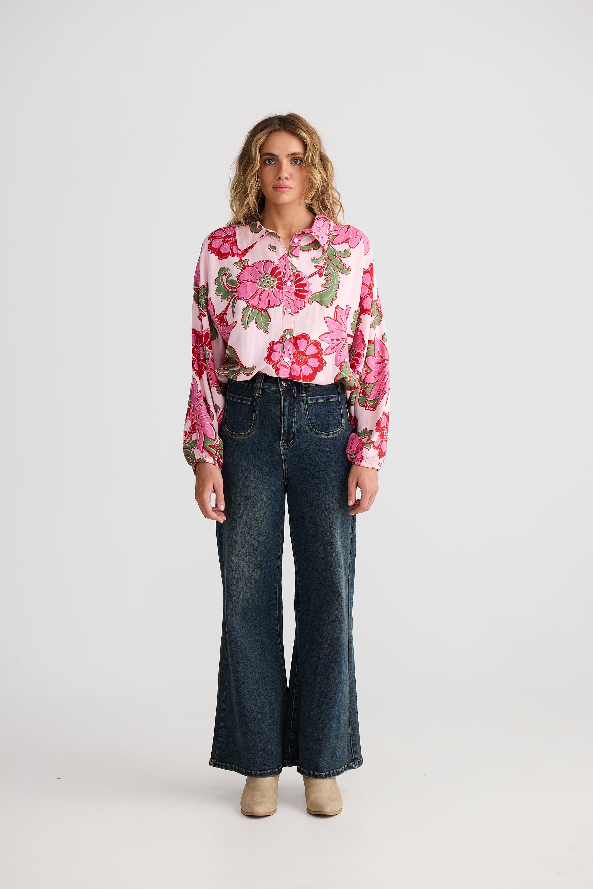Hazel Shirt - Pink Ibiza-Tops-Talisman-The Bay Room
