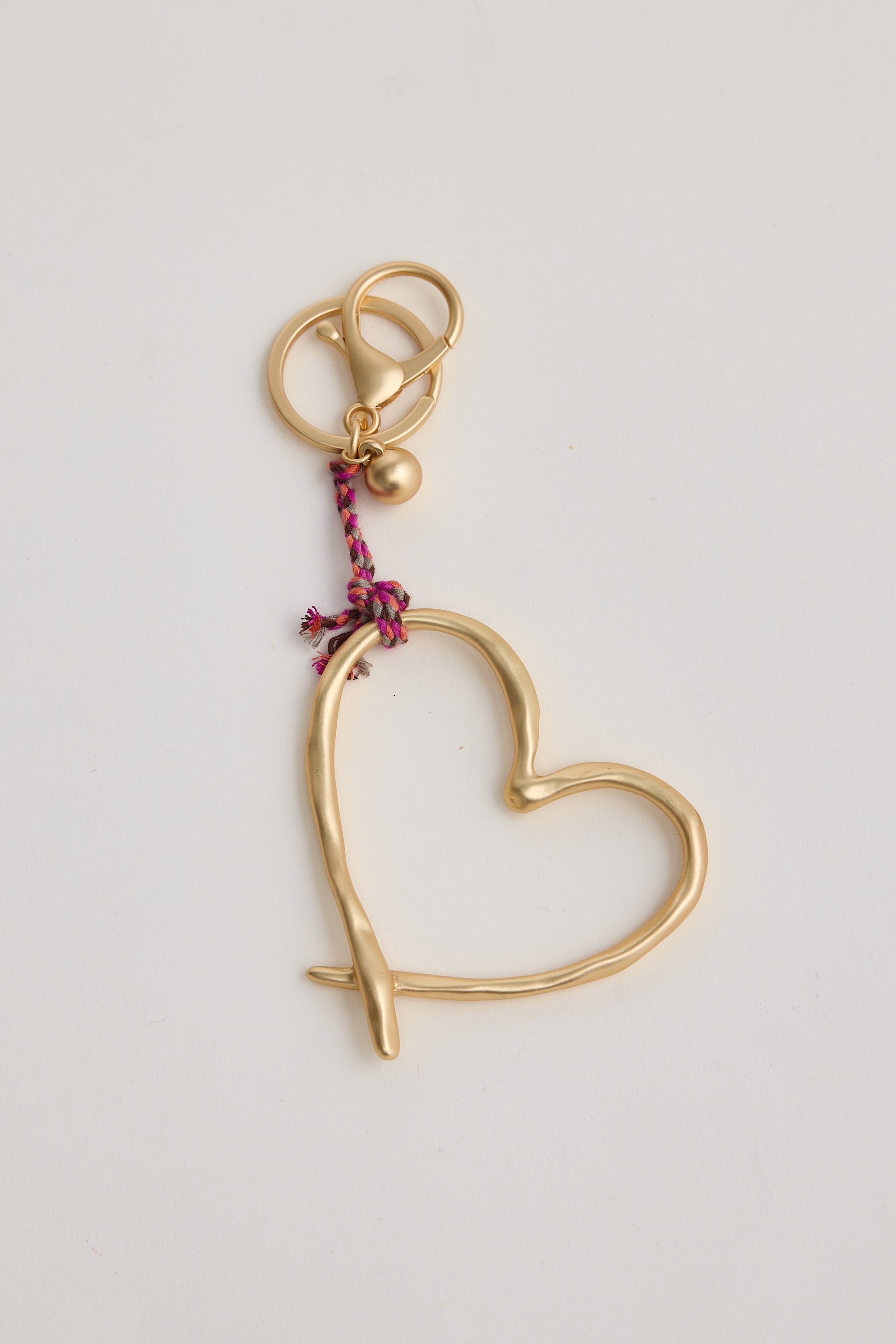 Heart Keyring - Gold-Keyrings-Holiday-The Bay Room