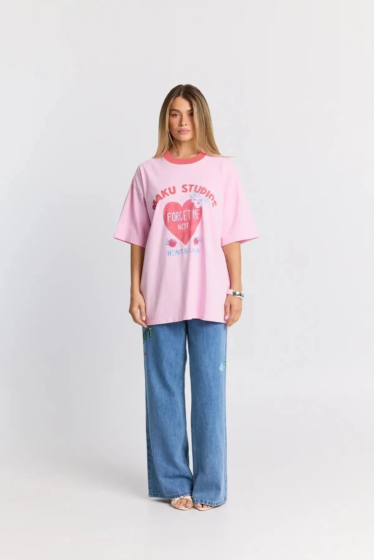 Heartbreaker Oversized Tee-Tops-Maku Studios-The Bay Room