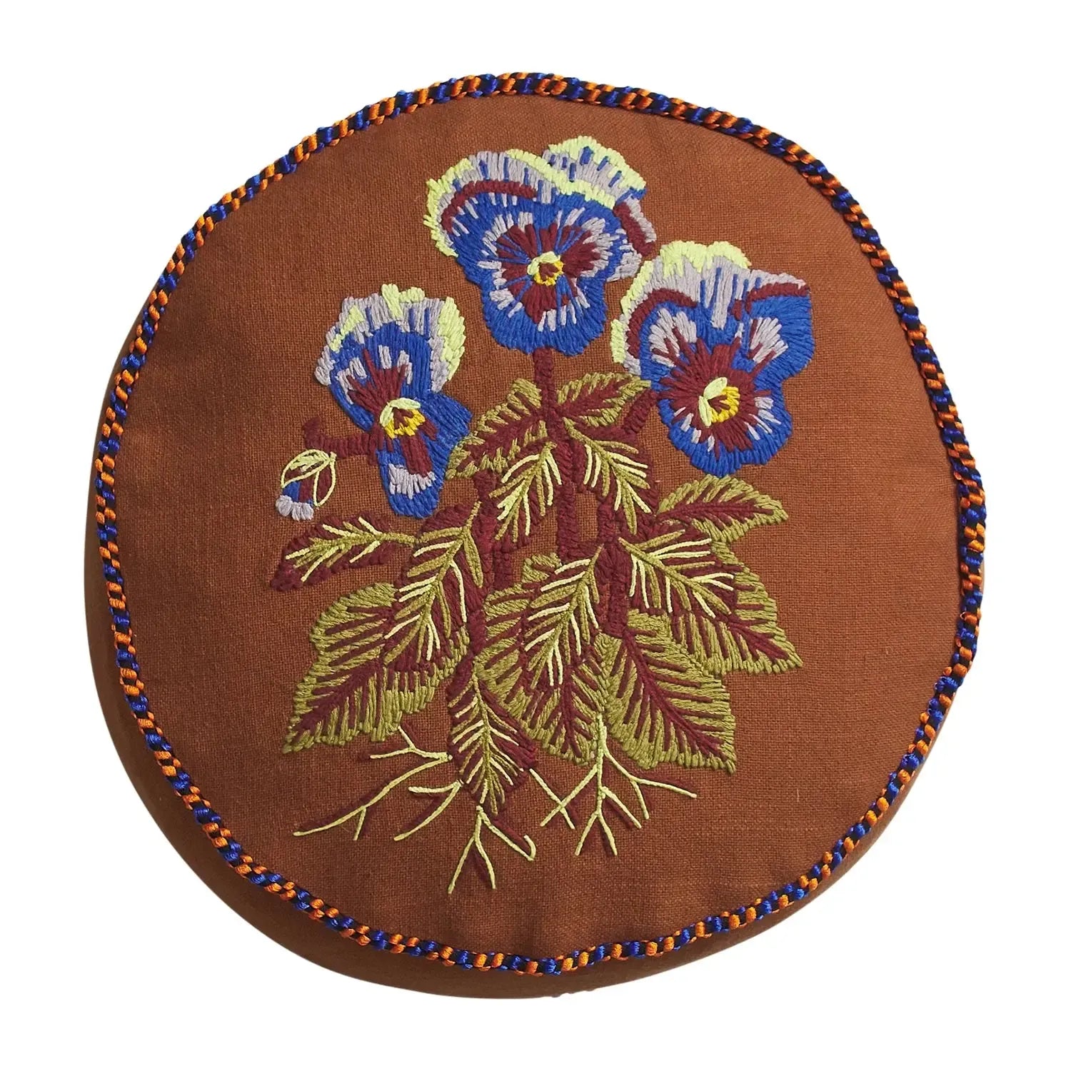 Helena Embroidered Cushion-Soft Furnishings-Sage & Clare-The Bay Room