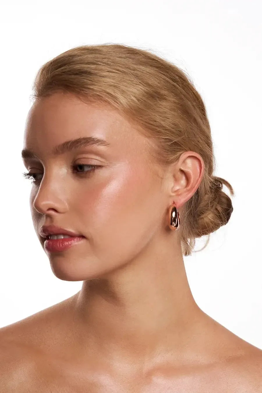 Helena Rose Gold Hoop-Jewellery-Liberte-The Bay Room