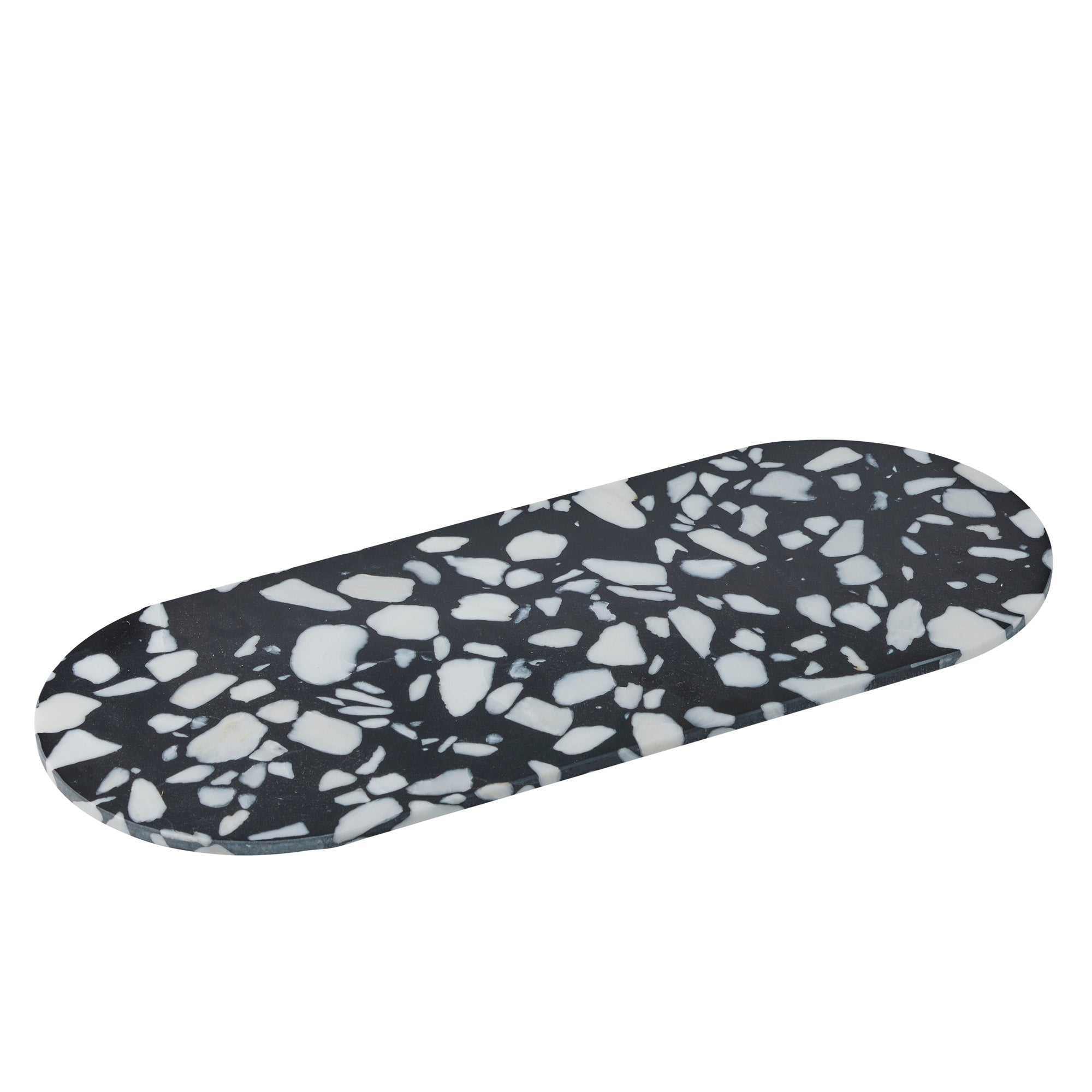Hide Terrazzo Board 25x60cm Black/White-Dining & Entertaining-Coast To Coast Home-The Bay Room