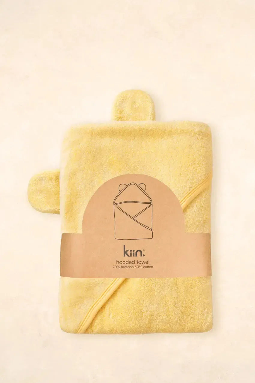 Hooded Towel - Buttercup-Nursery & Nurture-Kiin-The Bay Room