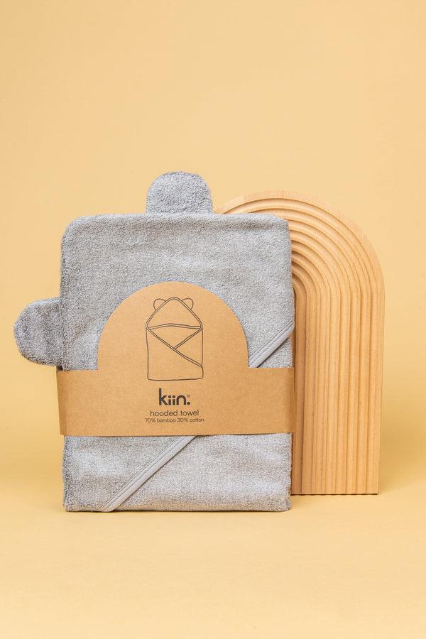 Hooded Towel - Dusky Blue-Nursery & Nurture-Kiin-The Bay Room