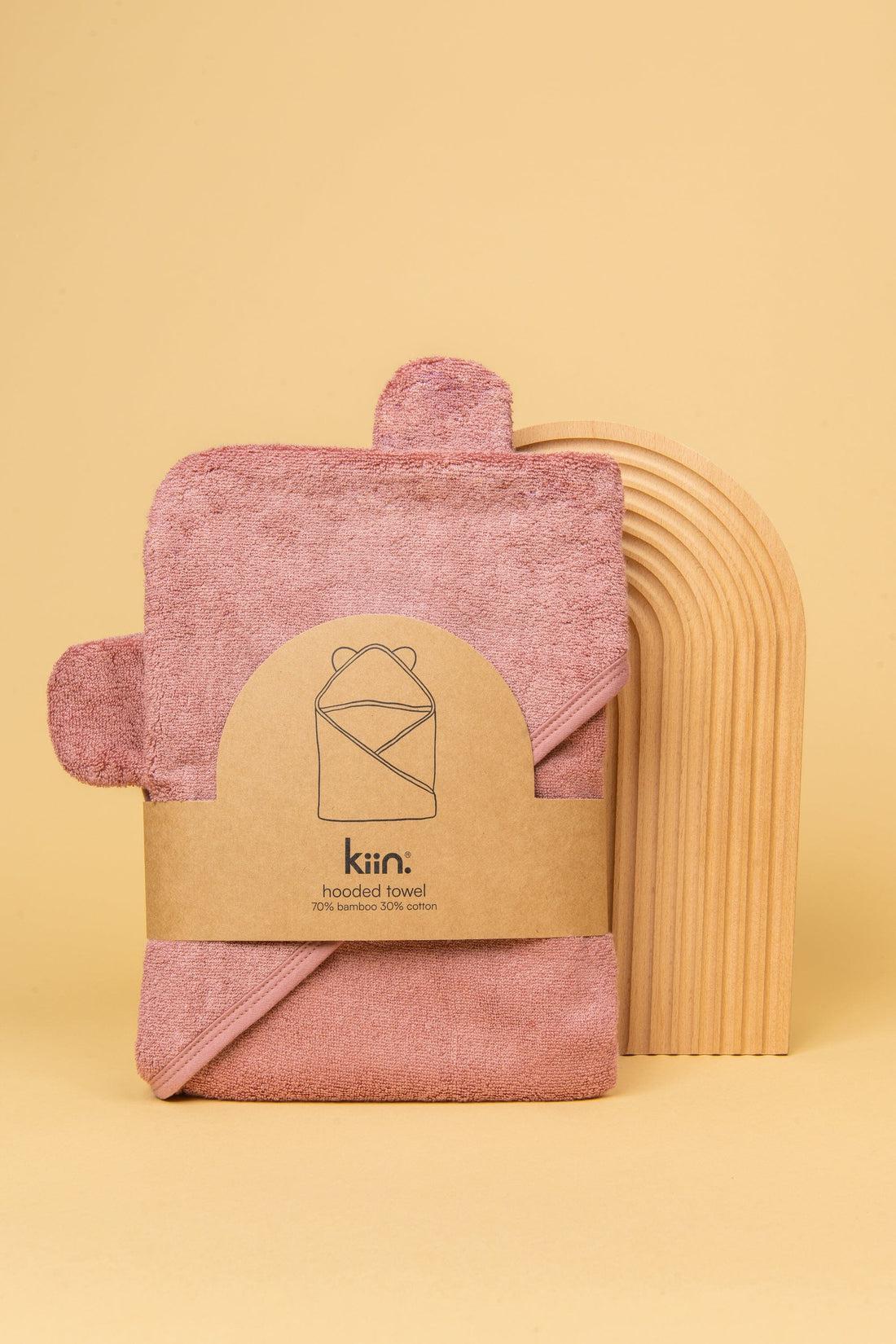 Hooded Towel - Heather-Nursery & Nurture-Kiin-The Bay Room