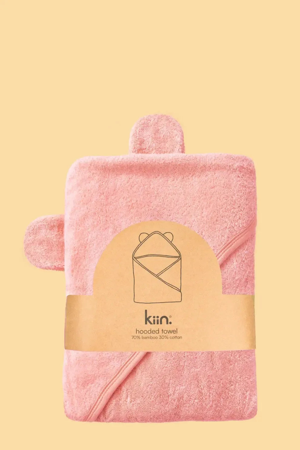 Hooded Towel - Peony-Nursery & Nurture-Kiin-The Bay Room