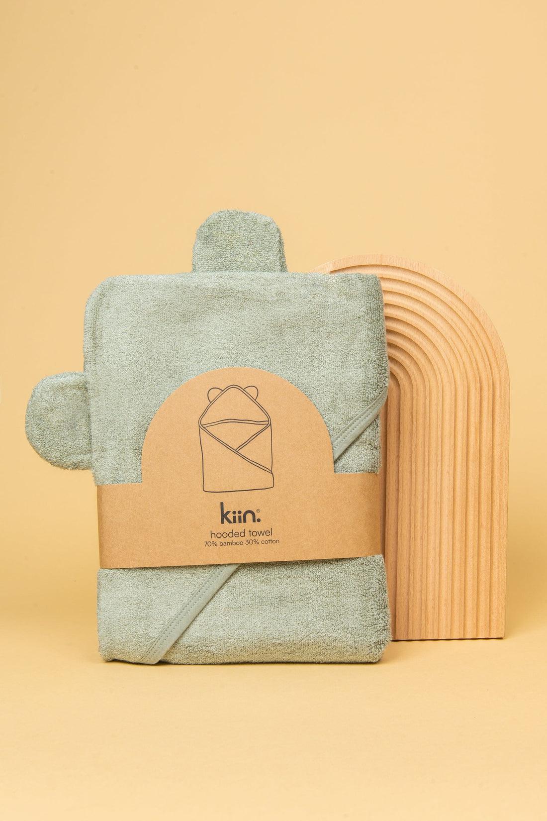 Hooded Towel - Sage-Nursery & Nurture-Kiin-The Bay Room