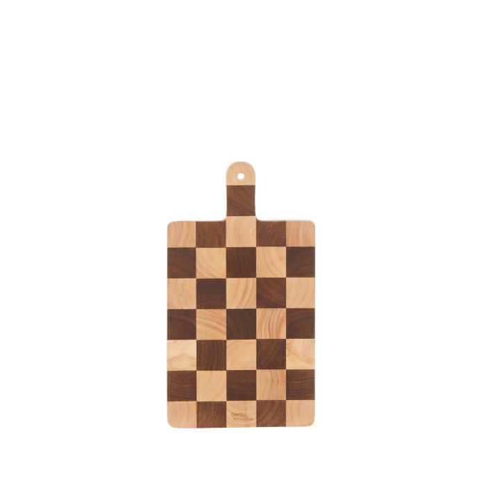 Hudson Acacia Wood Checkerboard Serving Board 36cm-Dining & Entertaining-Davis & Waddell-The Bay Room