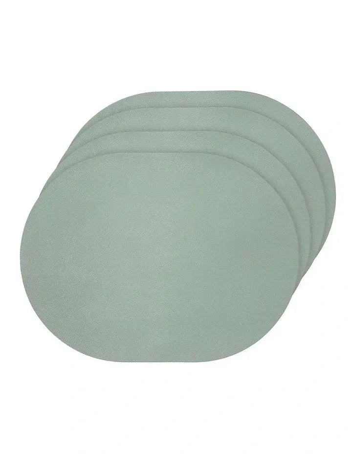 Hugo Oval Sage 4pk Placemat-Dining & Entertaining-Ladelle-The Bay Room