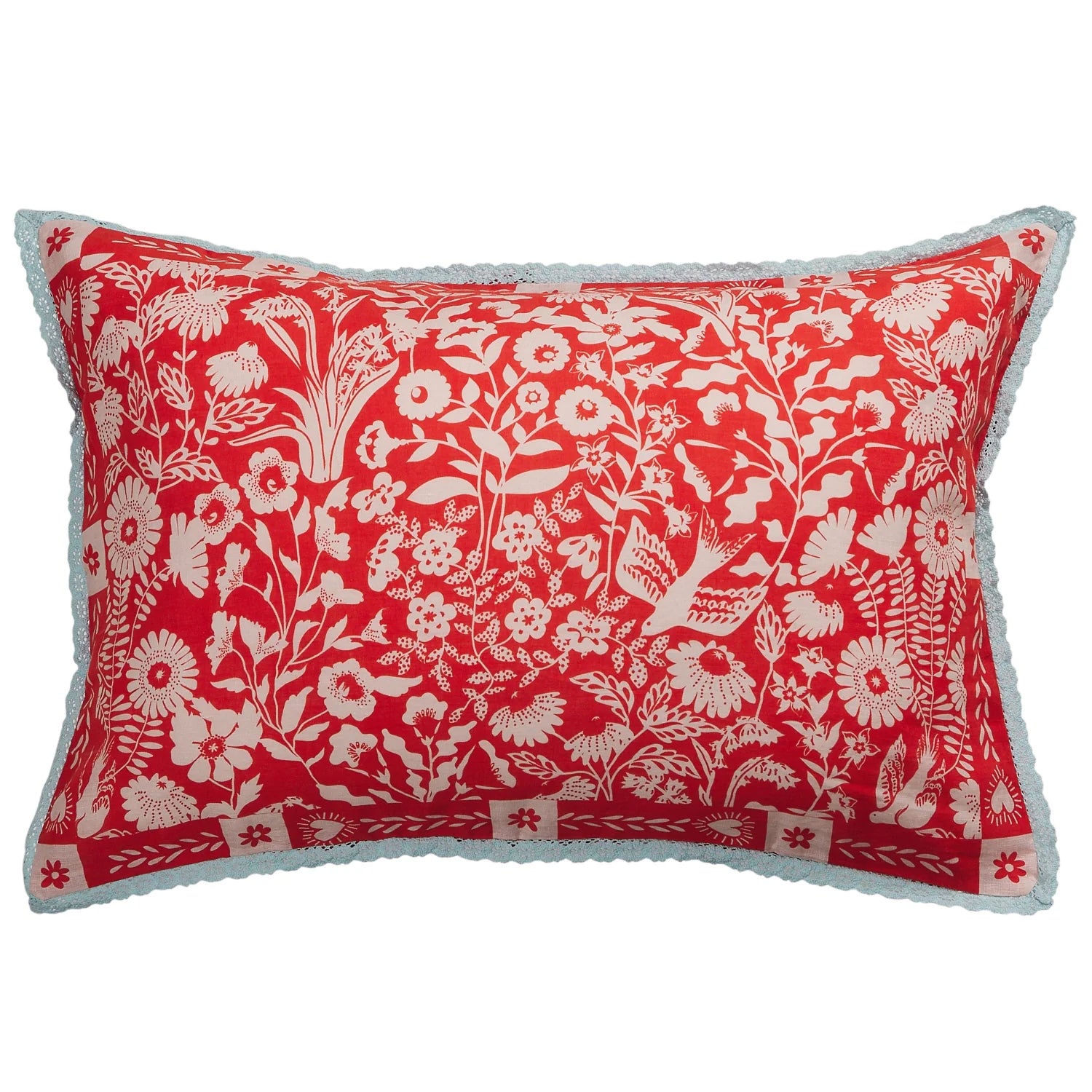 Indiana Linen Pillowcase Set - Poppy-Soft Furnishings-Sage & Clare-The Bay Room