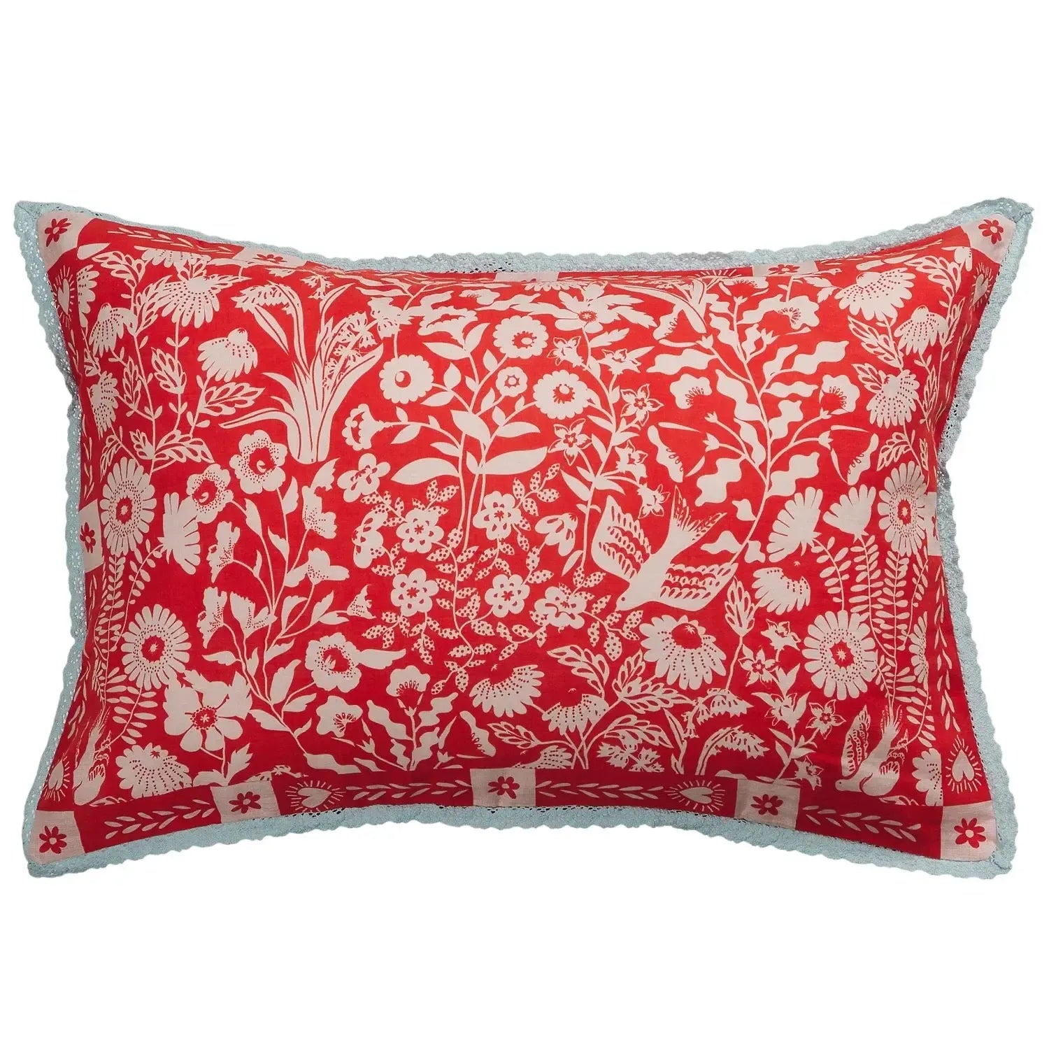 Indiana Linen Pillowcase Set - Poppy-Soft Furnishings-Sage & Clare-The Bay Room