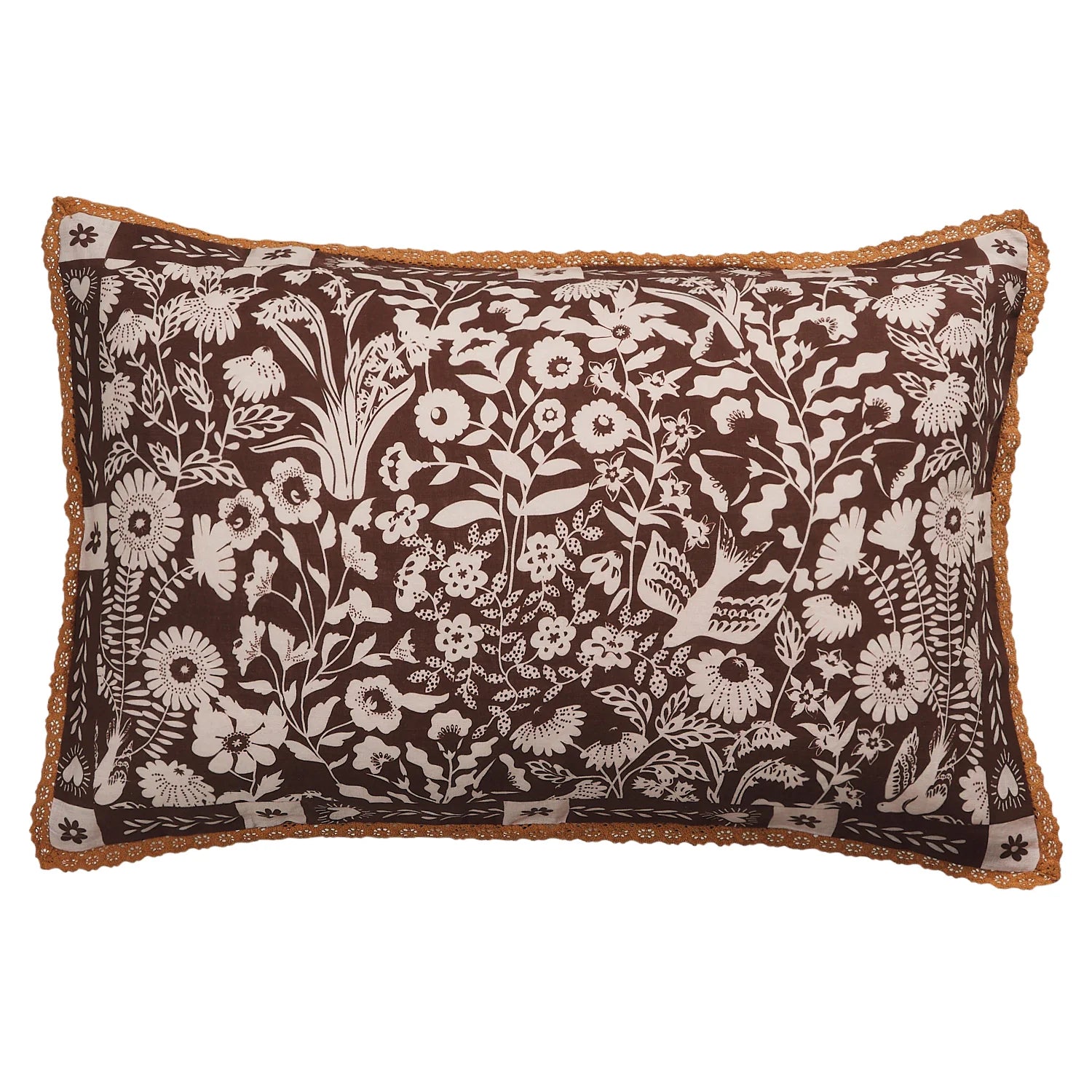 Indiana Linen Pillowcase Set - Umber-Soft Furnishings-Sage & Clare-The Bay Room
