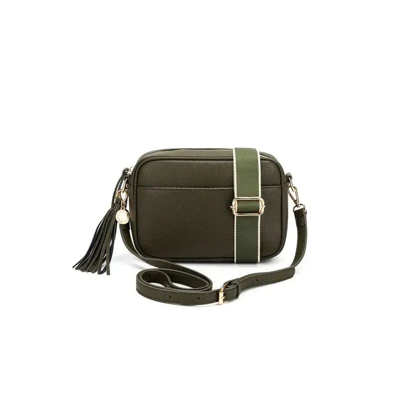 Indie Dark Olive Crossbody Bag-Bags & Clutches-Black Caviar Designs-The Bay Room