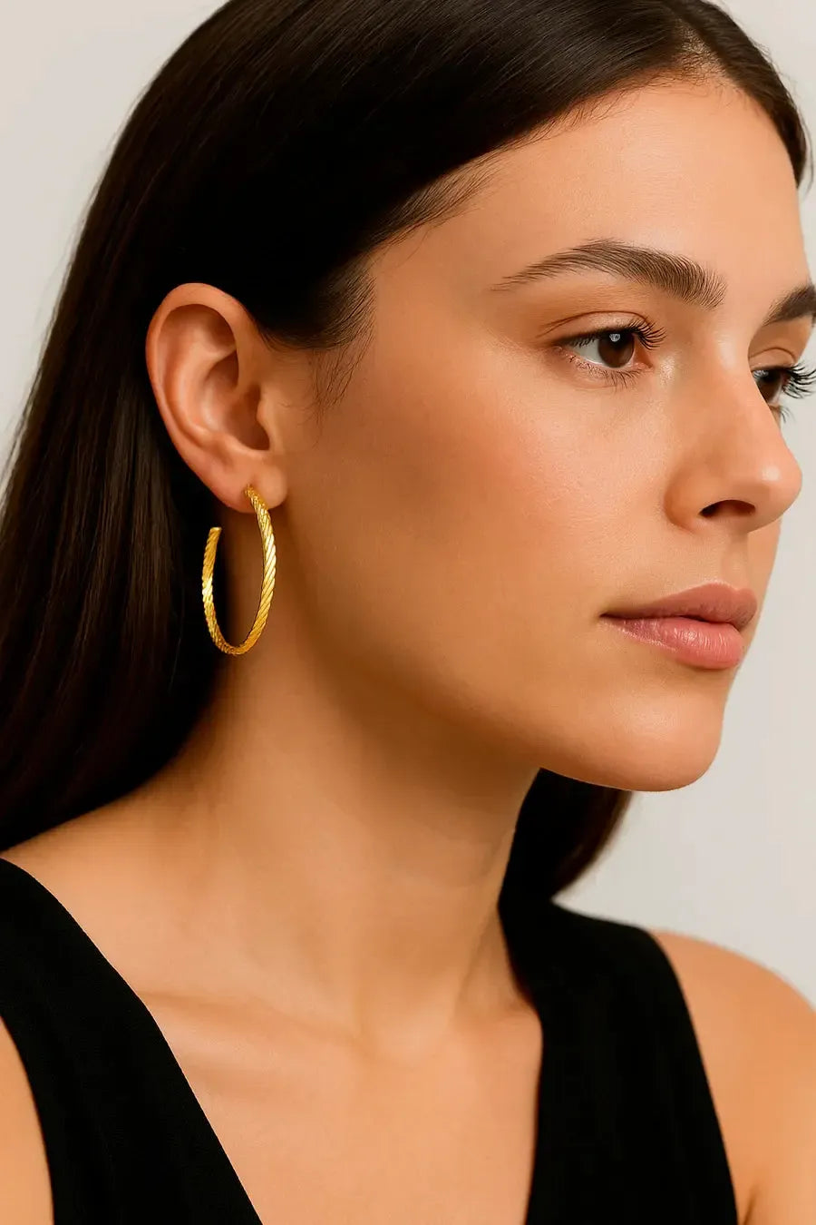 Indira Silver Hoop-Jewellery-Liberte-The Bay Room