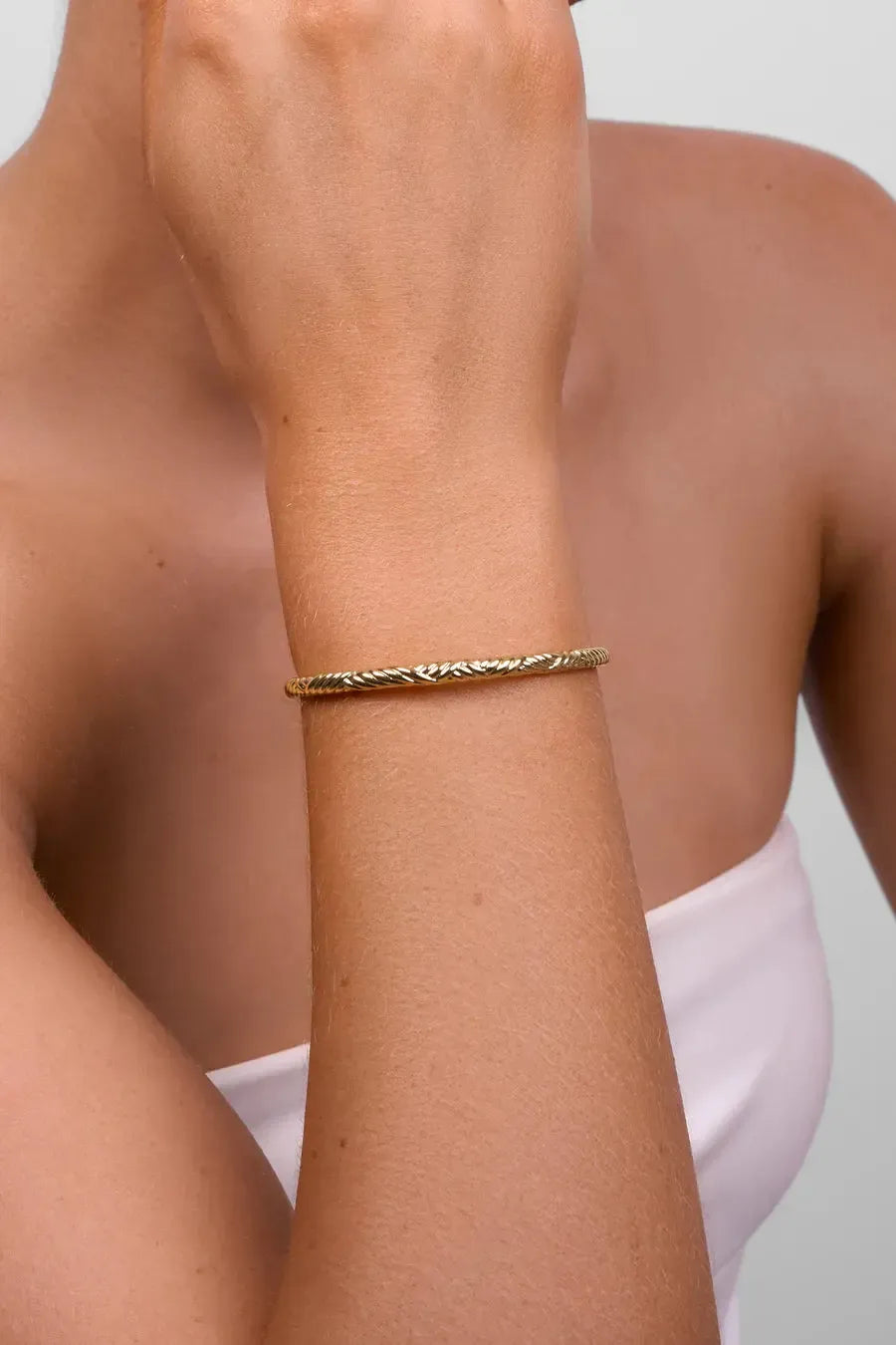 Indira Soft Gold Cuff-Jewellery-Liberte-The Bay Room