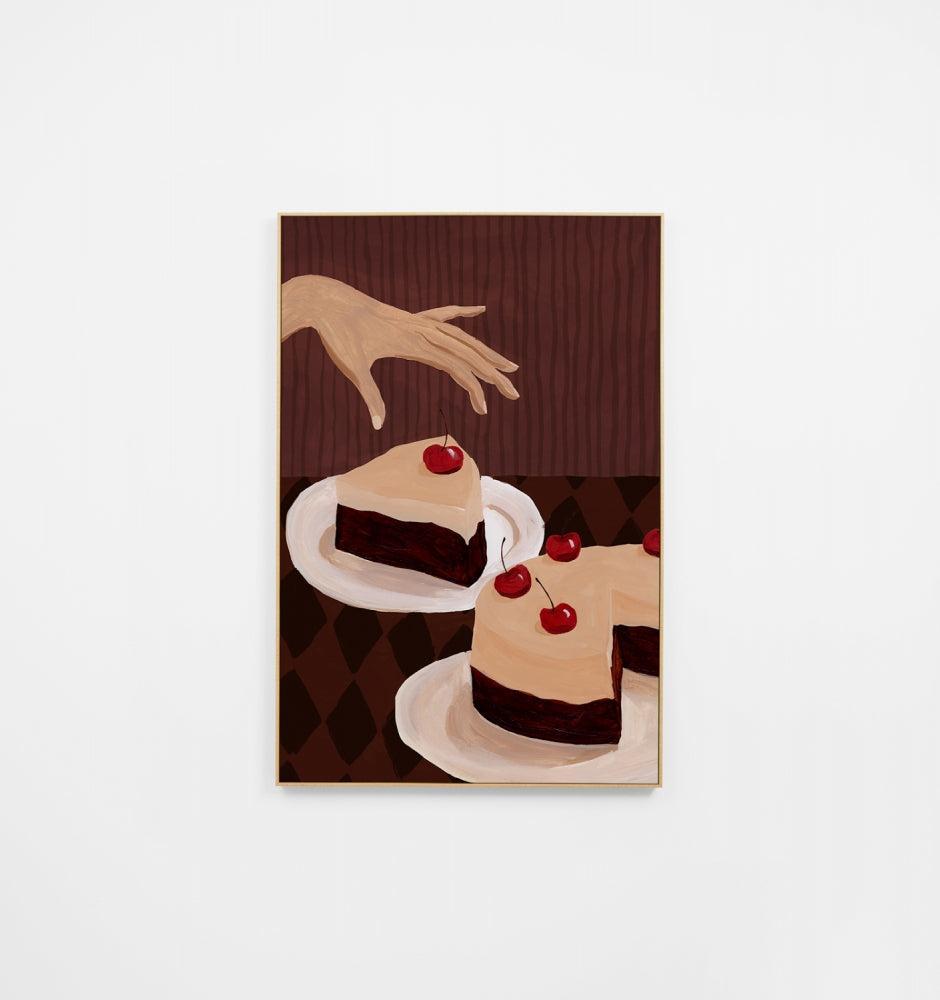 Indulgent Afternoon Burgundy Canvas 60x90cm-Wall Decor-Middle of Nowhere-The Bay Room