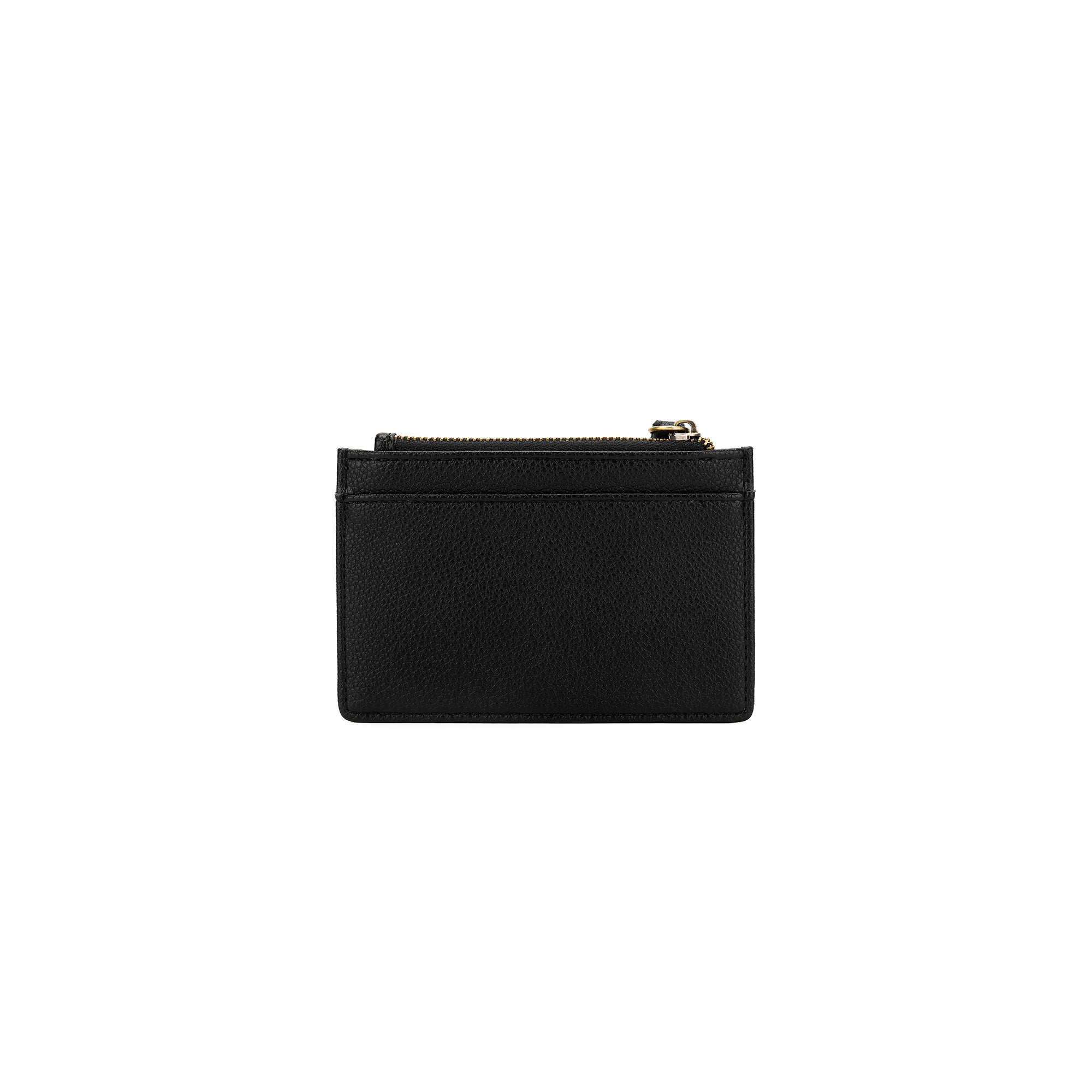 Ines Black Card Holder/Coin Purse-Bags & Clutches-Black Caviar Designs-The Bay Room