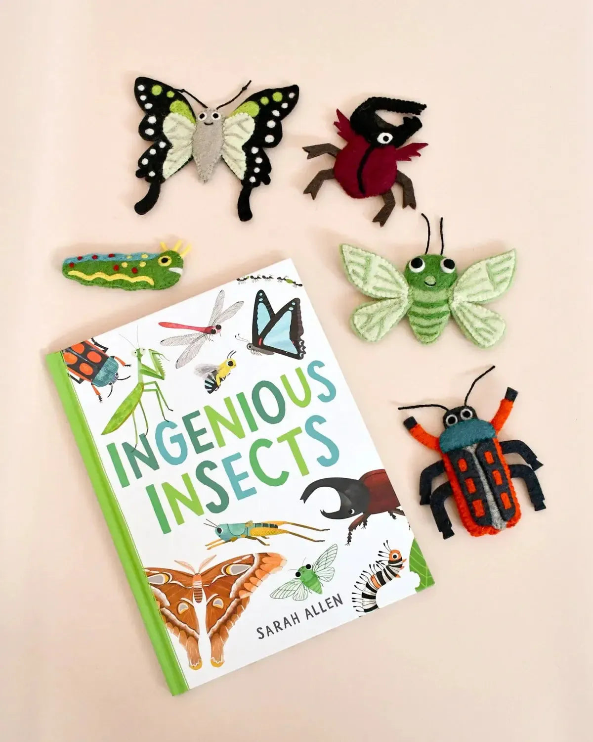 Ingenious Insects Finger Puppets and Book Set by Sarah Allen-Toys-Tara Treasures-The Bay Room