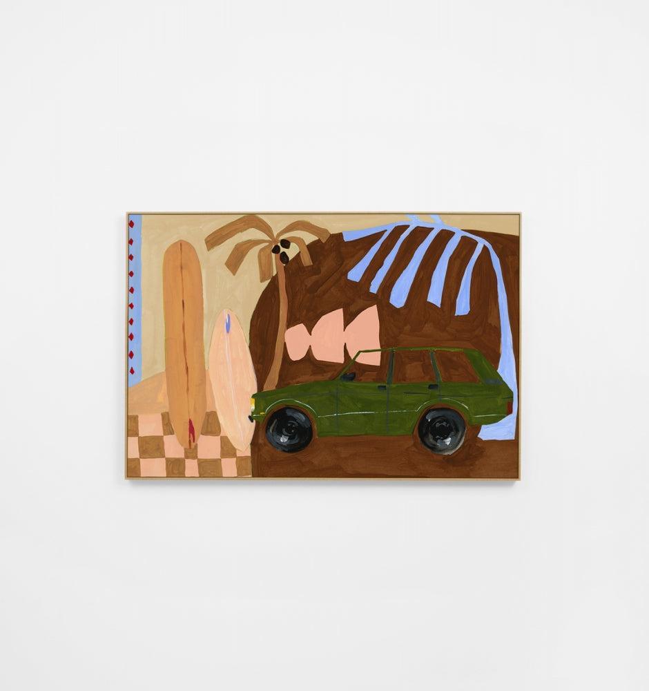 Island Drive Nutmeg Canvas 122x82cm-Wall Decor-Middle of Nowhere-The Bay Room