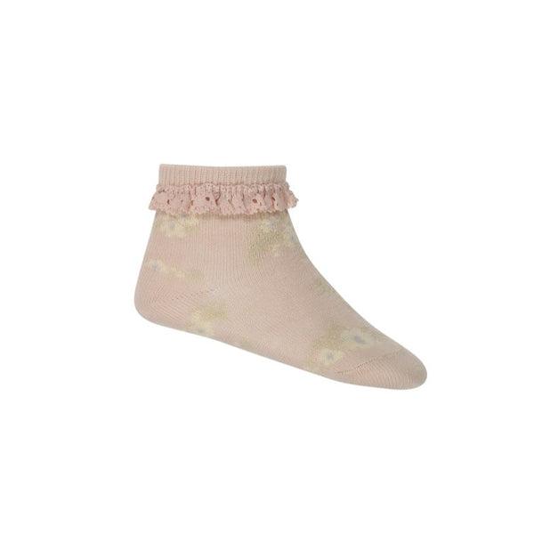 Jacquard Floral Sock - Petite Fleur Pillow-Clothing & Accessories-Jamie Kay-The Bay Room