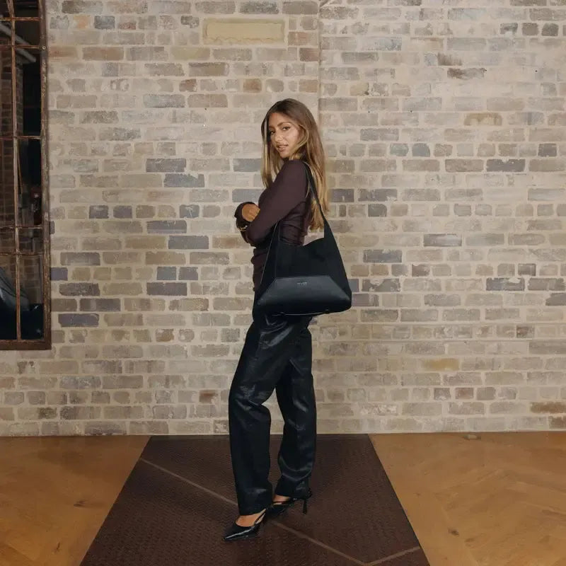 Jacqueline Black 3 Piece Handbag-Bags & Clutches-Black Caviar Designs-The Bay Room