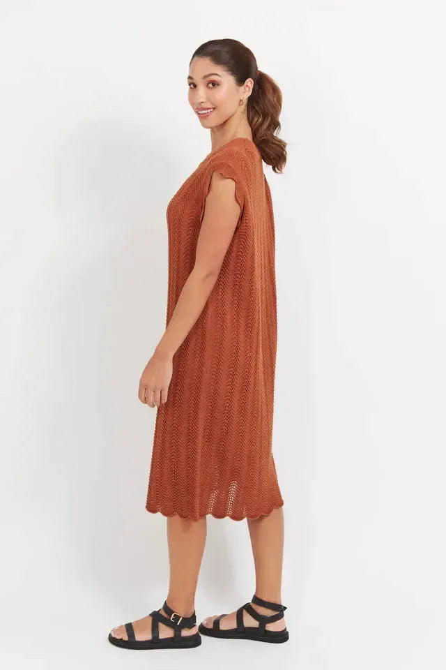 Jamaica Knit Dress - Tan-Dresses-Haven-The Bay Room