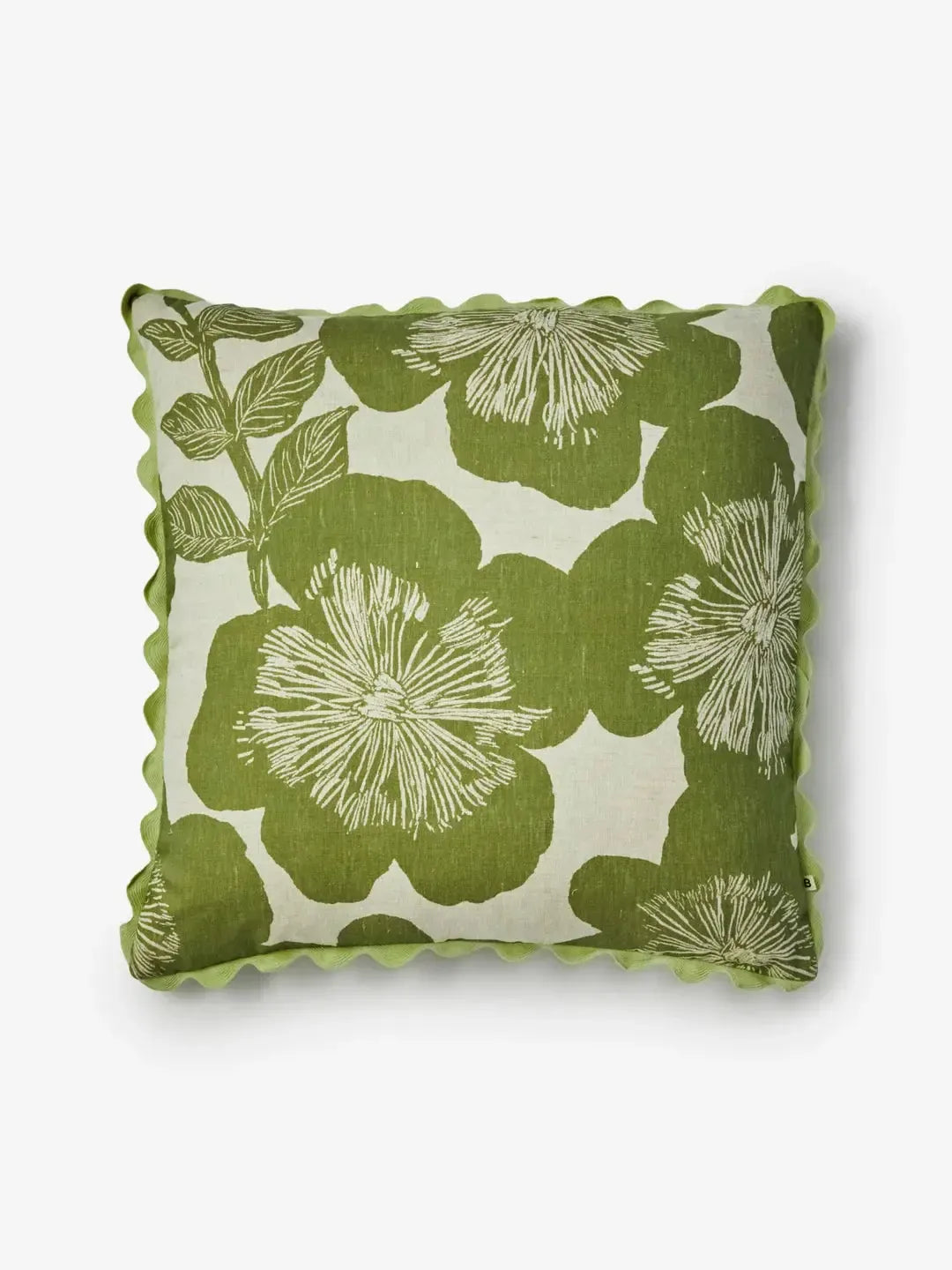 Jardin Khaki Linen Cushion 60cm-Soft Furnishings-Bonnie & Neil-The Bay Room
