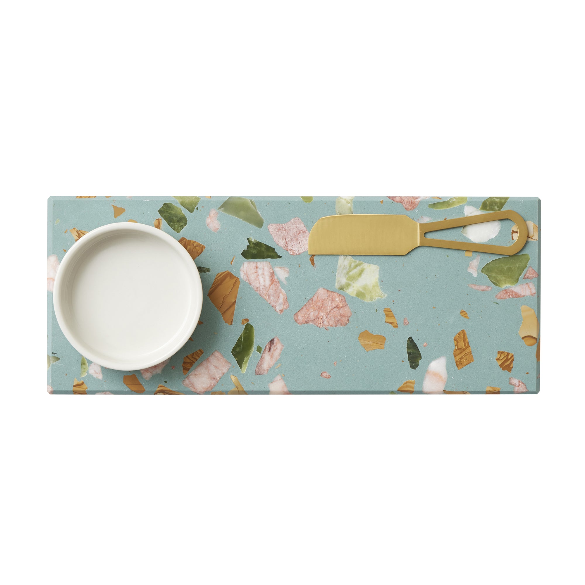 Jewel 3pc Terrazzo/Ceramic Set 30x12x4cm-Dining & Entertaining-Coast To Coast Home-The Bay Room