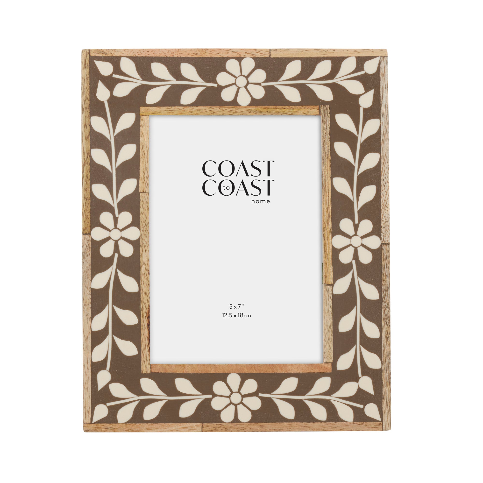 Judith Wood/Resin 5x7" Frame 20x25cm Brown-Decor Items-Coast To Coast Home-The Bay Room