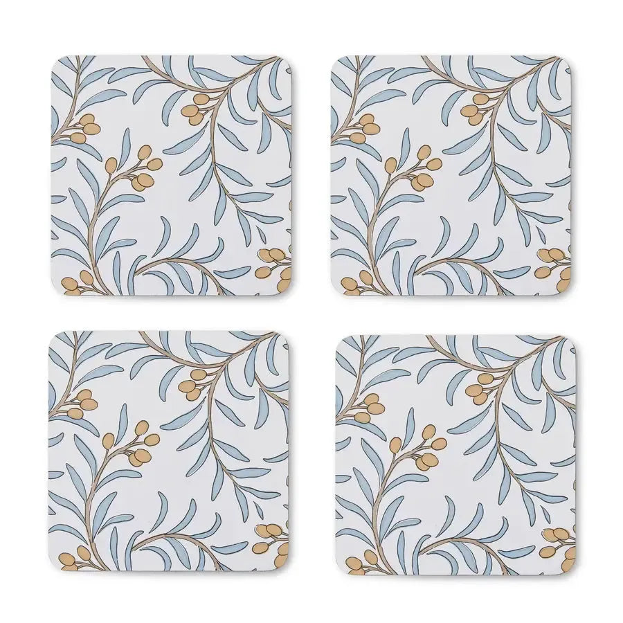Juniper Square Coaster Set 4-Dining & Entertaining-Madras Link-The Bay Room
