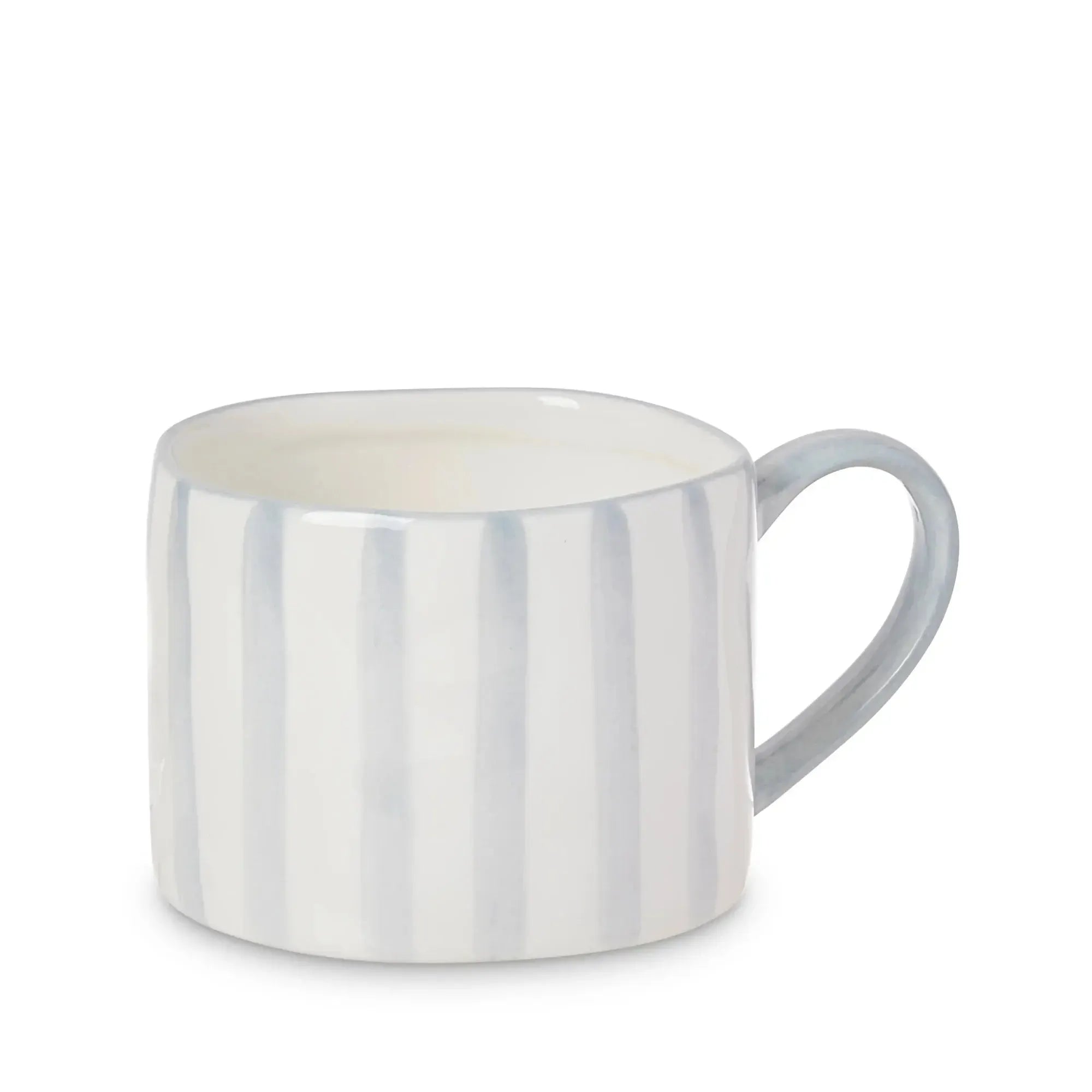 Juniper Stripe Hand Painted Mug 12.5x9.7cm-Dining & Entertaining-Madras Link-The Bay Room