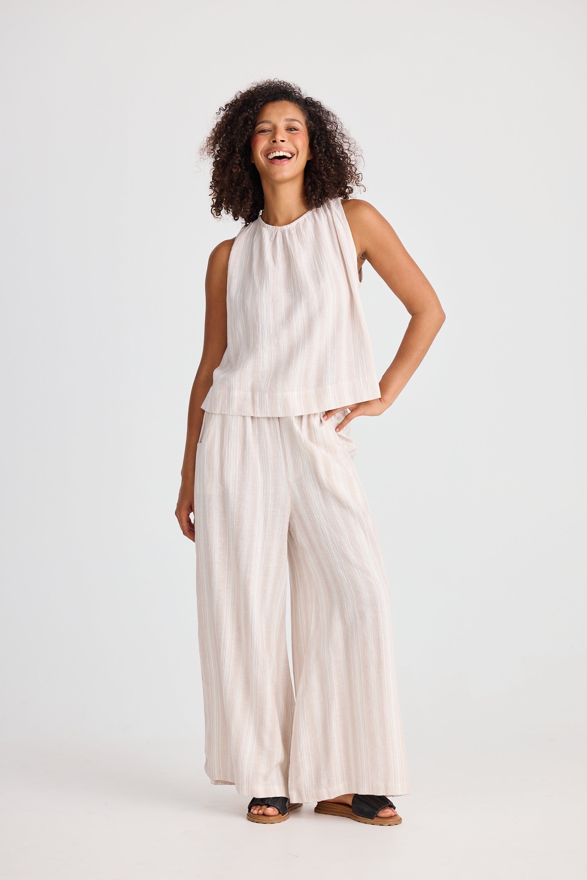 Keo Top - Tuscan Stripe-Tops-The Shanty Corporation-The Bay Room