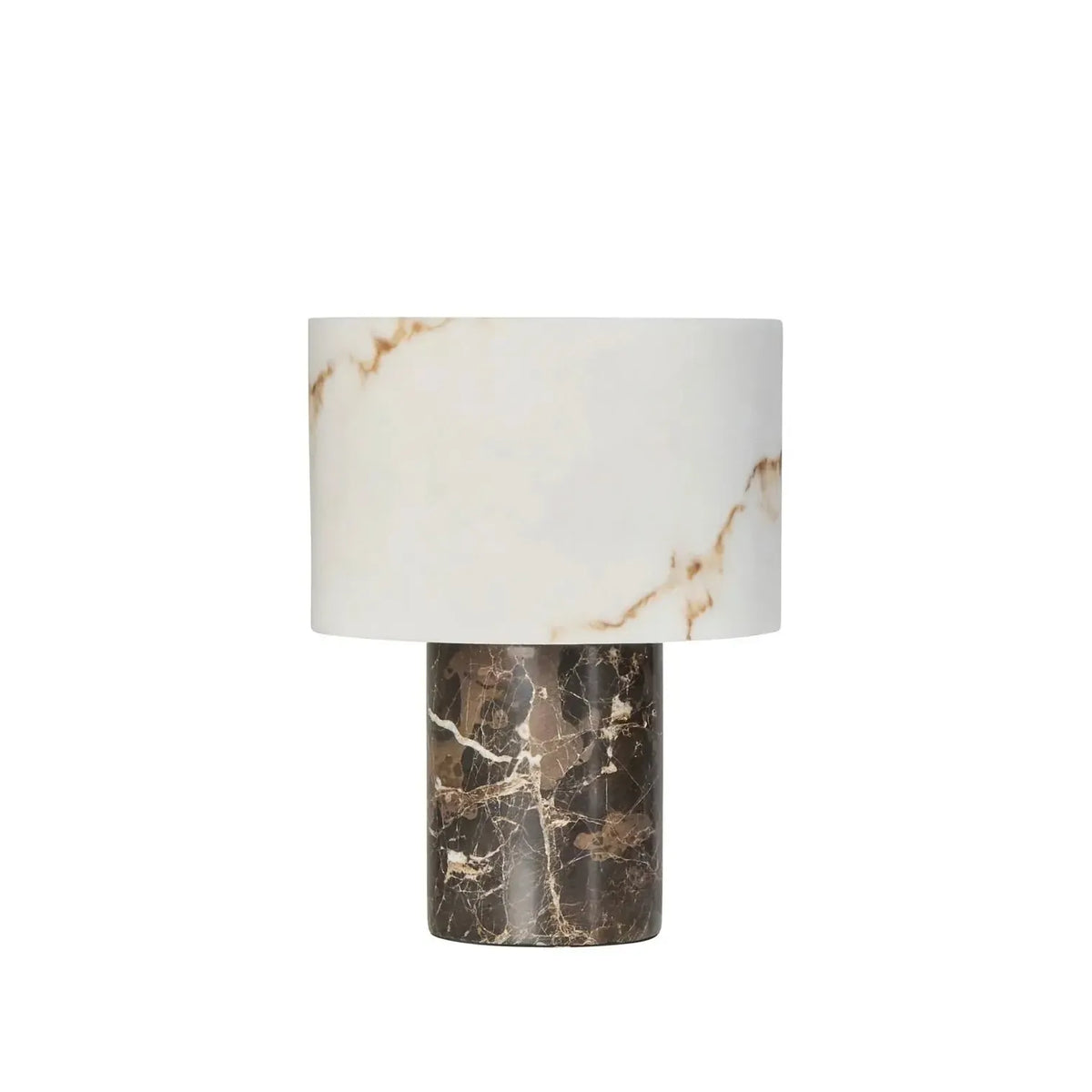 Kian Table Lamp Brown & White-Lighting-Amalfi-The Bay Room