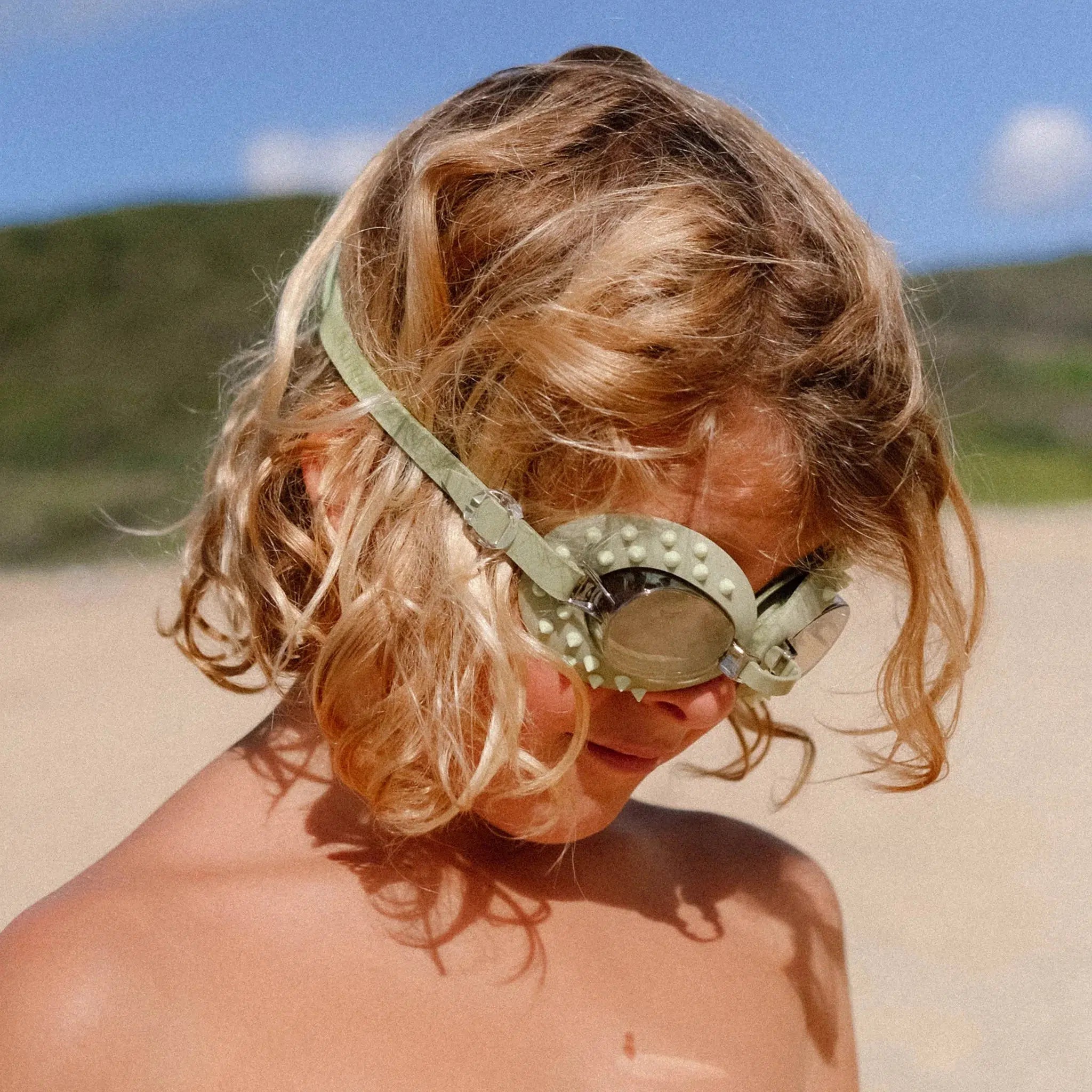 Kids Swim Goggles Cookie the Croc Khaki-Travel & Outdoors-Sunny Life-The Bay Room