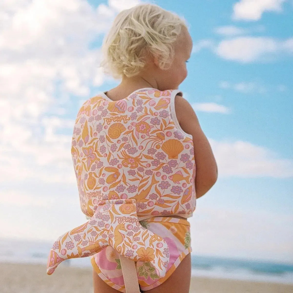Kids Swim Vest Ocean Magic Pink 3D-Travel & Outdoors-Sunny Life-The Bay Room