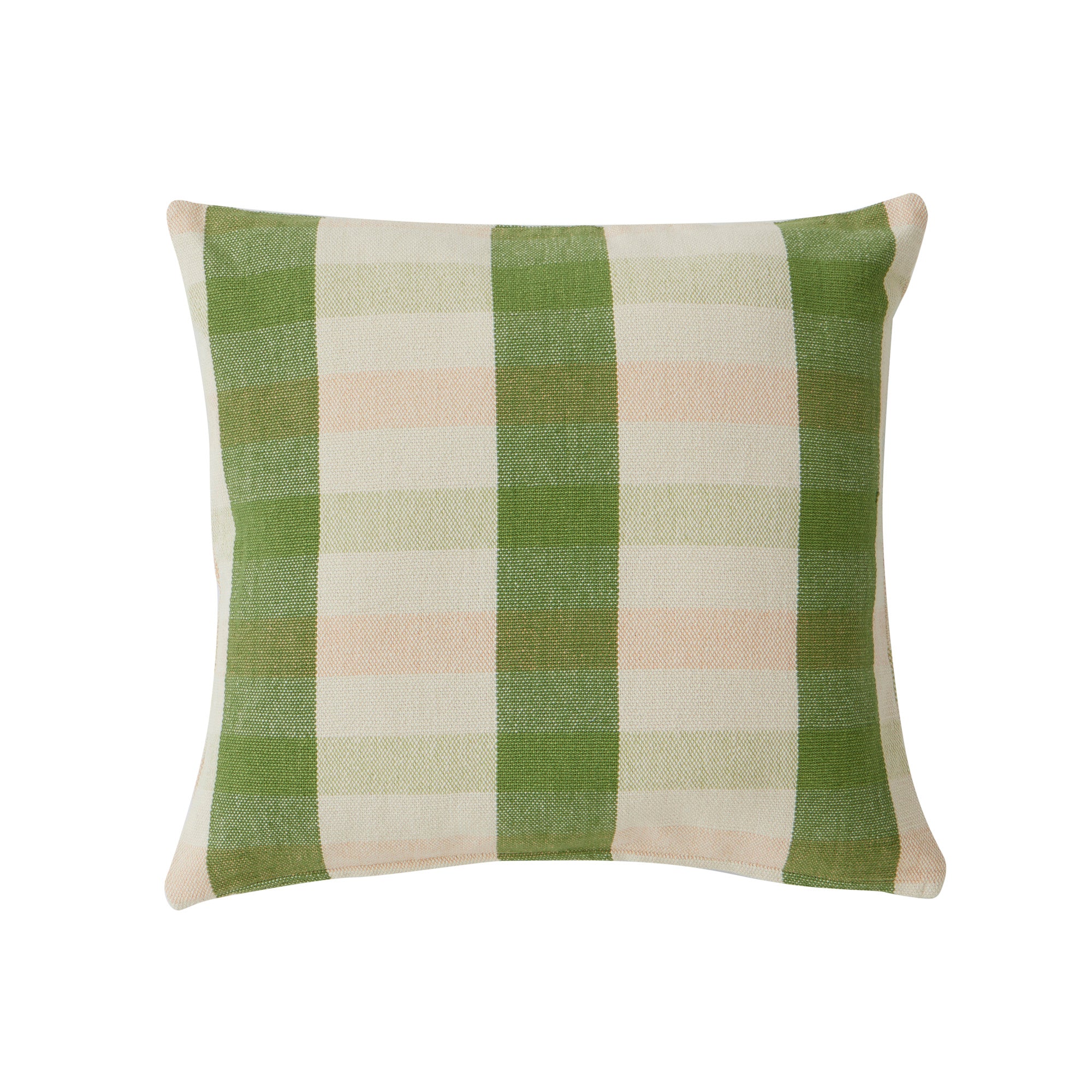 Klein Cotton Cushion 50x50cm Nude/Olive-Soft Furnishings-Coast To Coast Home-The Bay Room