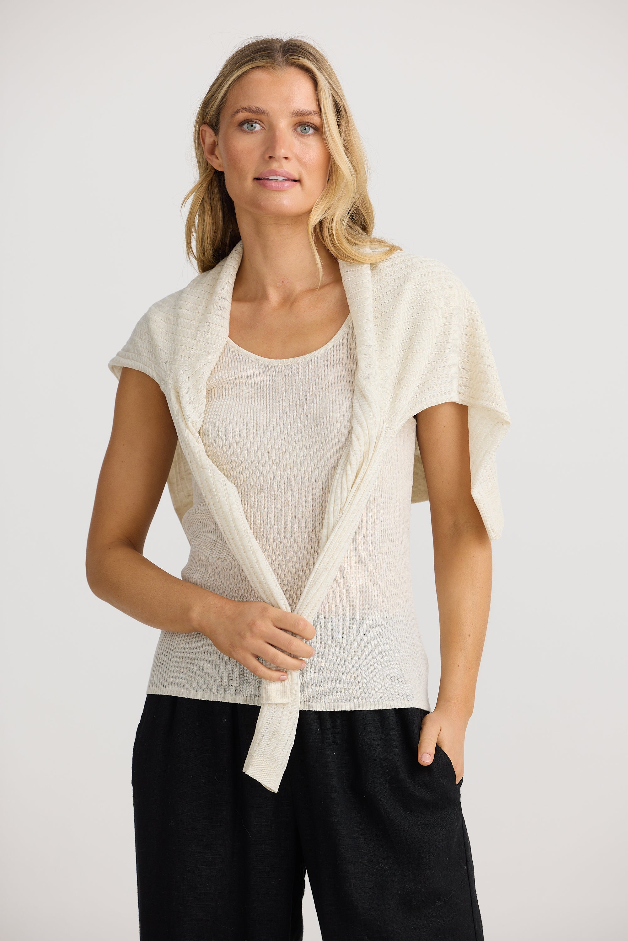 La Paz Knit Set - Natural-Knitwear & Jumpers-The Shanty Corporation-The Bay Room