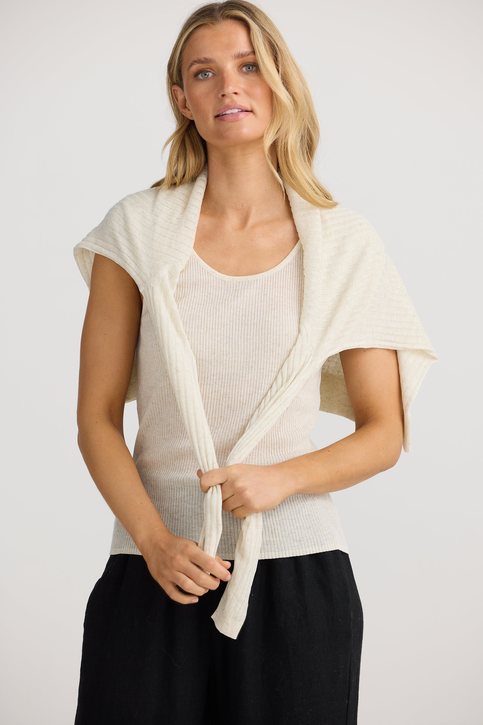 La Paz Knit Set - Natural-Knitwear & Jumpers-The Shanty Corporation-The Bay Room