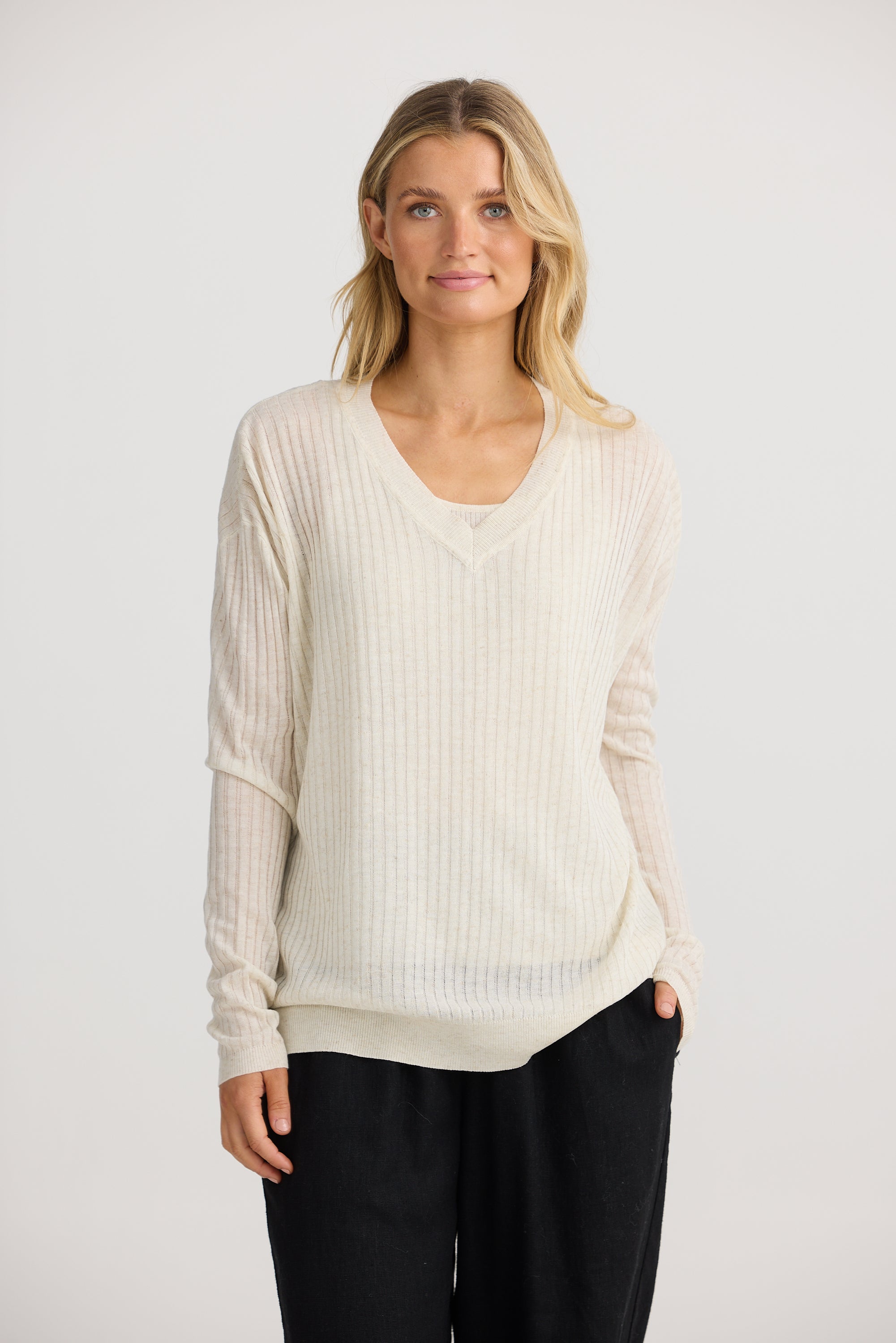 La Paz Knit Set - Natural-Knitwear & Jumpers-The Shanty Corporation-The Bay Room