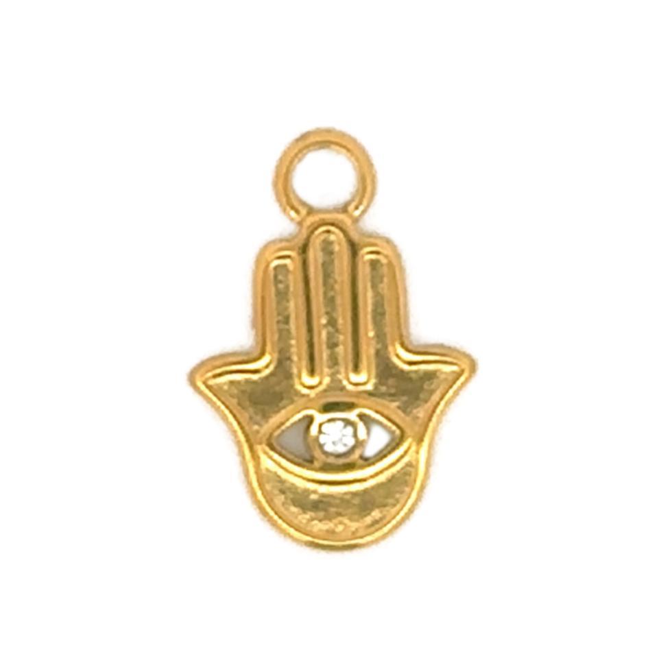Latch & Lock Charms Gold-Jewellery-By Barny-Hamsa Hand-The Bay Room