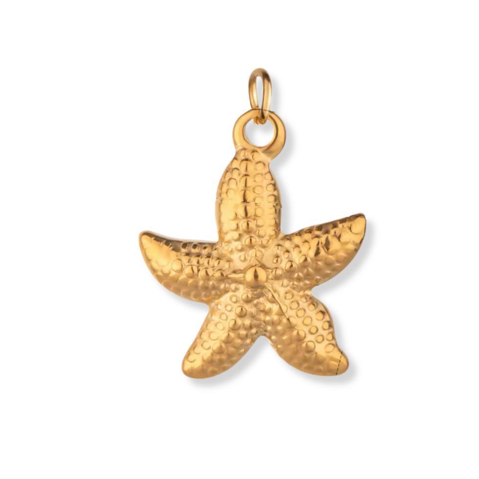 Latch & Lock Charms Gold-Jewellery-By Barny-Starfish-The Bay Room