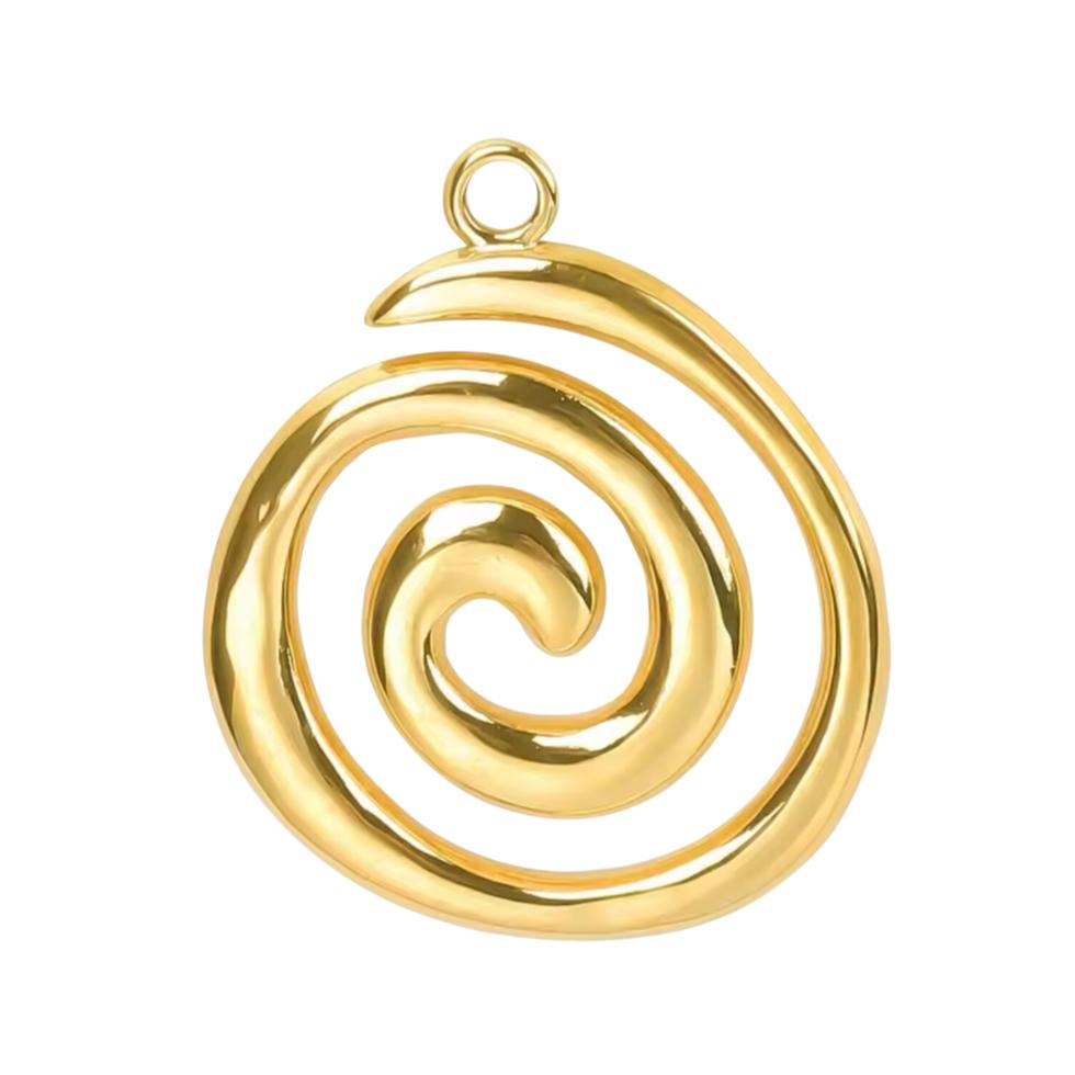 Latch & Lock Charms Gold-Jewellery-By Barny-Spiral-The Bay Room