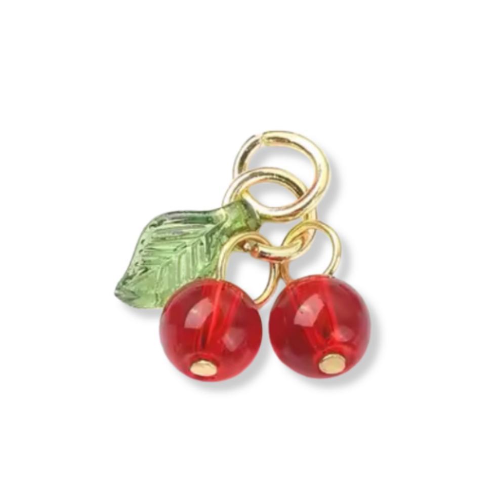 Latch & Lock Charms Gold-Jewellery-By Barny-Red Cherries-The Bay Room