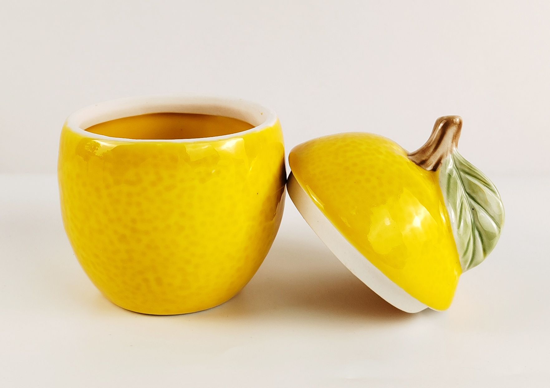 Lemon Jar Yellow 12.5cm-Pots, Planters & Vases-Urban Products-The Bay Room