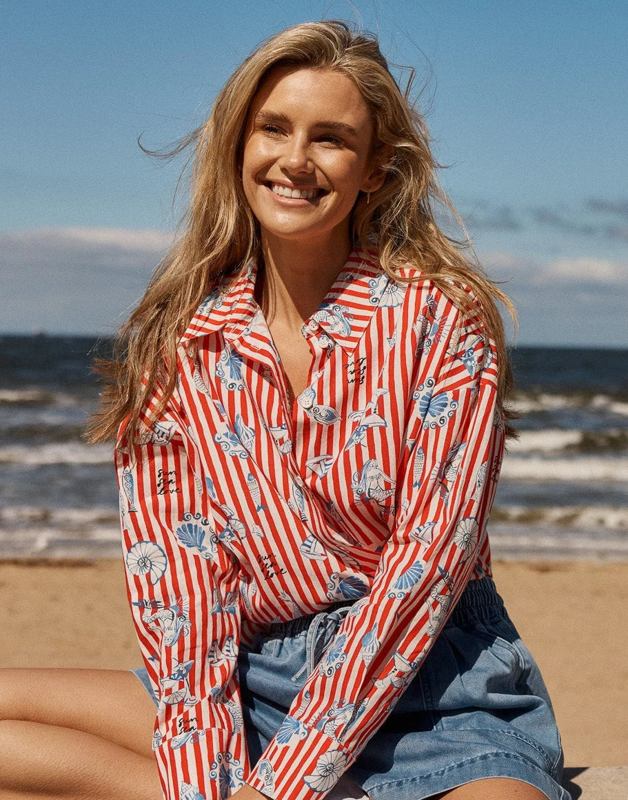 Amalfi Shirt - Amalfi Print